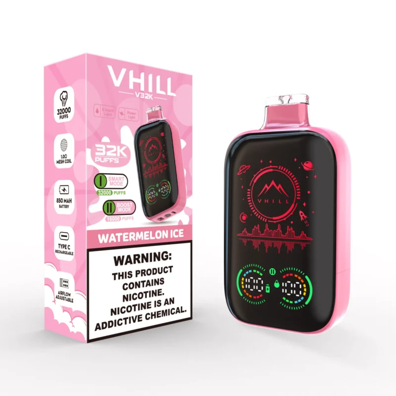 VHILL V32K 32000 Puffar Engångsvape - Watermelon ice