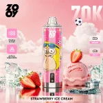ZOOY Crystal 70k 70000 Puffar Engångsvape - Strawberry Ice Cream