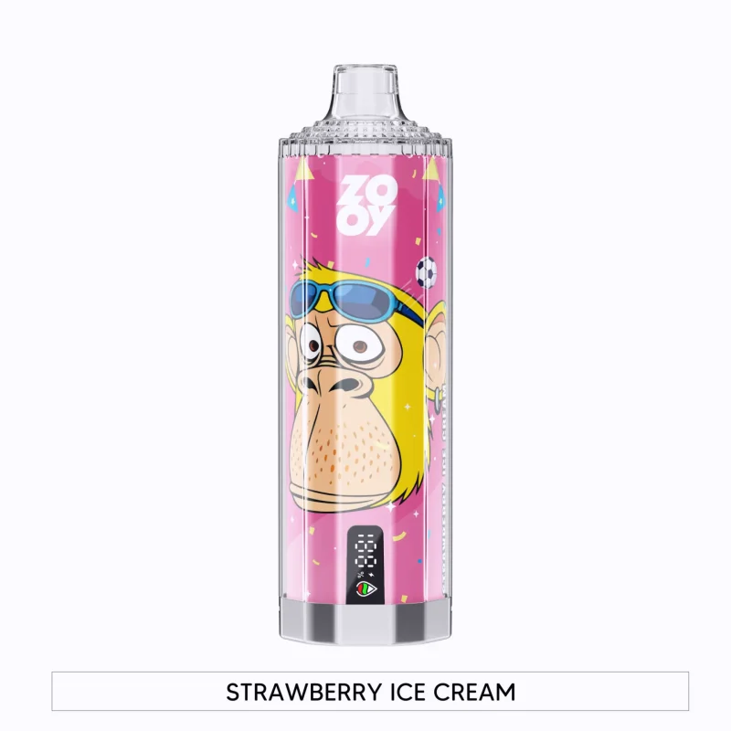 ZOOY Crystal 70k 70000 Puffar Engångsvape - Strawberry Ice Cream (3)
