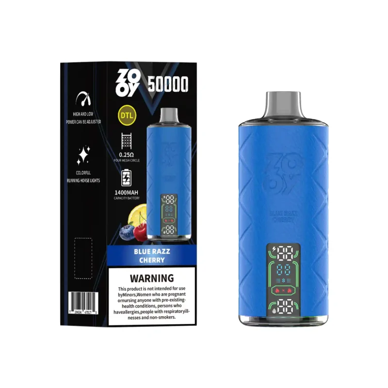 ZOOY Shisha 50k 50000 Puffar Engångsvape - Blue Razz Cherry