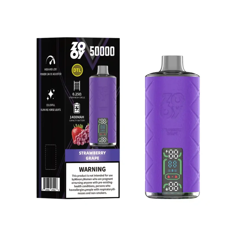 ZOOY Shisha 50k 50000 Puffar Engångsvape - Strawberry Grape