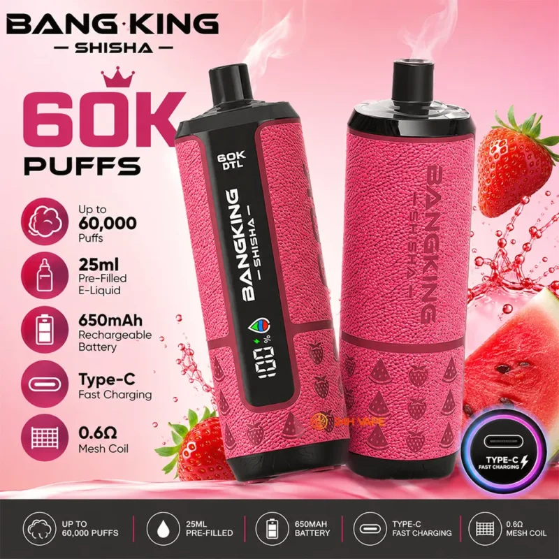 Bang King Shisha 60000 60k Puffar Engångsvape-main-image