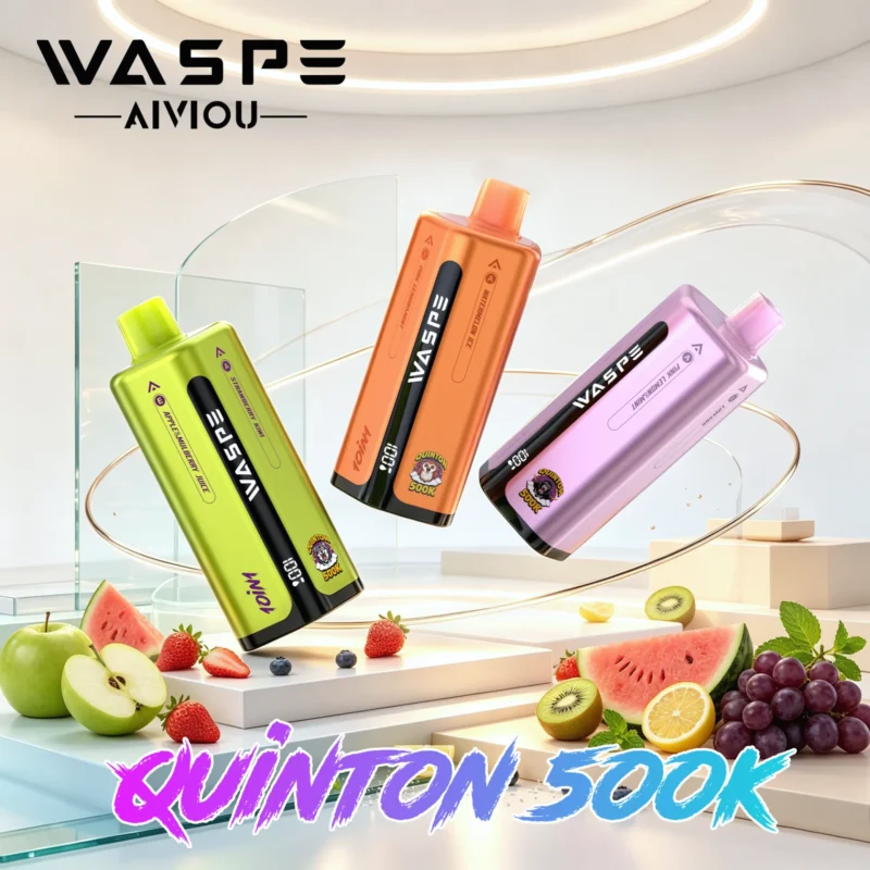 WASPE 10 in 1 Quinton 500K 500000 Puffar Engångsvape (4)