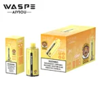 WASPE 10 in 1 Quinton 500K 500000 Puffar Engångsvape-Banana Ice & Pineapple Ice & Mango Ice & Peach Ice &Black Dragon Ice (2)