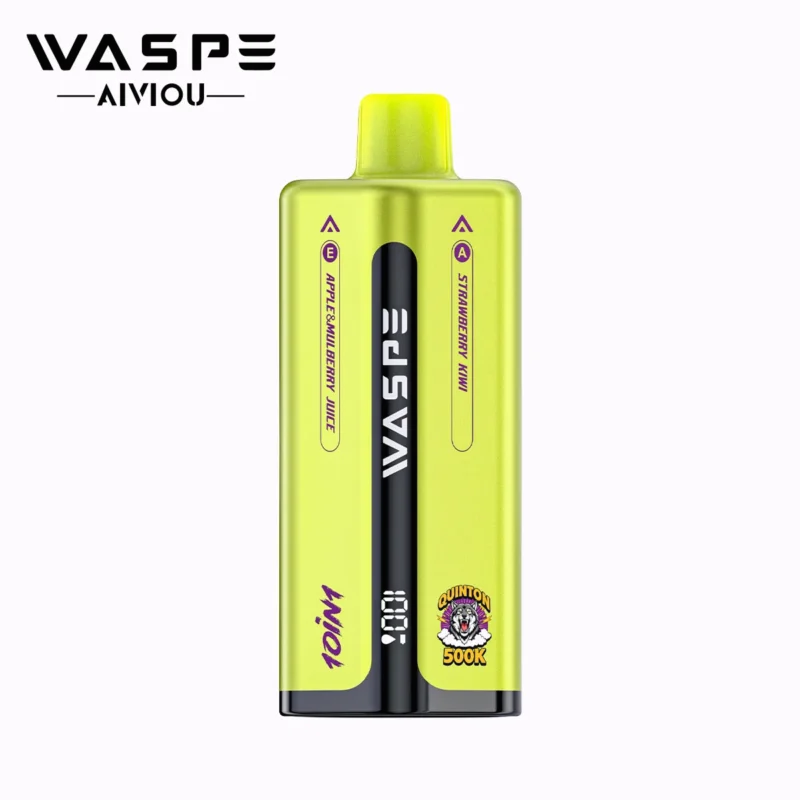 WASPE 500K Puffar Engångsvape-Strawberry Kiwi & Sex On The Beach & Strawberry Watermelon & Watermelon Ice & Apple Mulberry Juice (2)