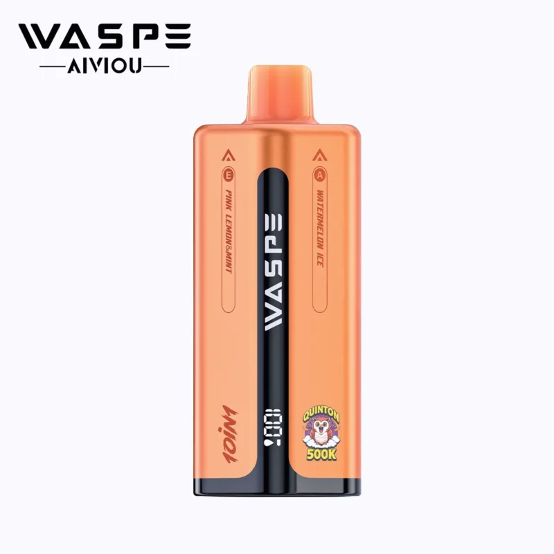 WASPE 500K Puffar Engångsvape-Watermelon Ice & Lemon Lime & Monster Cherries &Blueberry Ice & Pink Lemon Mint (3)