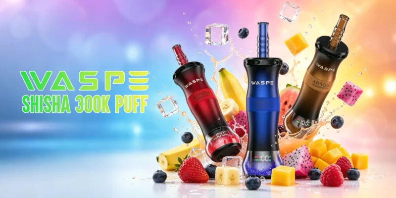 WASPE Shisha Hookah 300K 300000 Puffar Engångsvape (6)