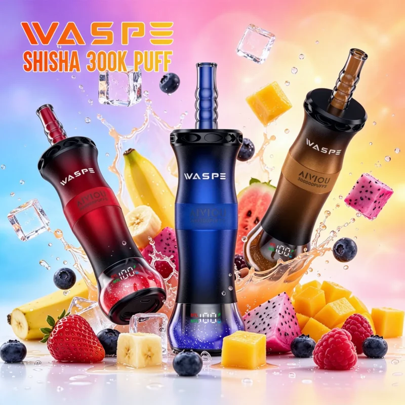 WASPE Shisha Hookah 300K 300000 Puffar Engångsvape (7)