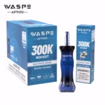 WASPE Shisha Hookah 300K 300000 Puffar Engångsvape-Blue Razz Lemon (3)
