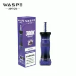 WASPE Shisha Hookah 300K 300000 Puffar Engångsvape-Grape Ice