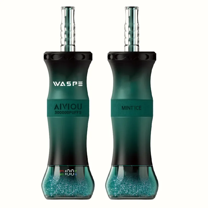 WASPE Shisha Hookah 300K 300000 Puffar Engångsvape-Mint Ice