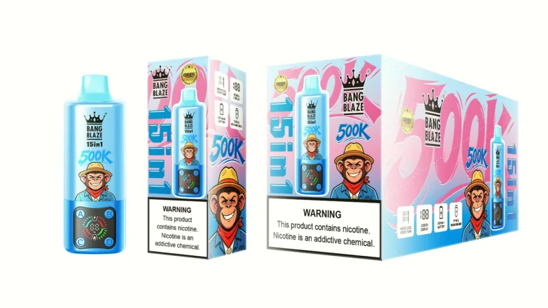 Bang Blaze 500K – 15-i-1 Vape med Fyra Smaktankar - Bild 21