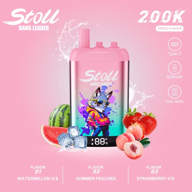 sevape-bang-leader-stoll-200k-3-i-1-engangsvape-vattenmelon-is-sommarpersika-jordgubb-is-smakbild