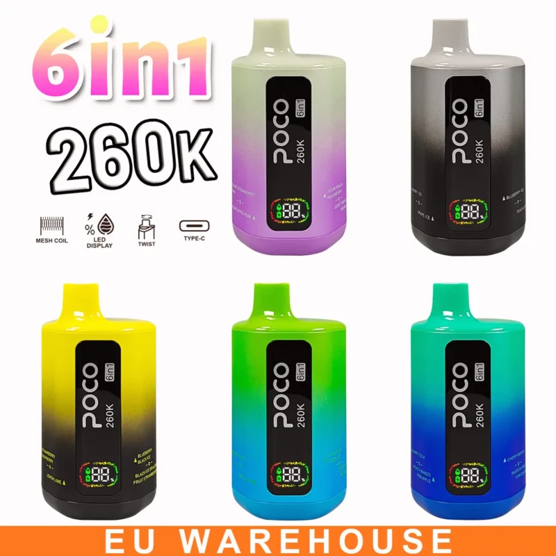 sevape-poco-6-in-1-260k-puffar-engangsvape-eu-lager-produktbild-7