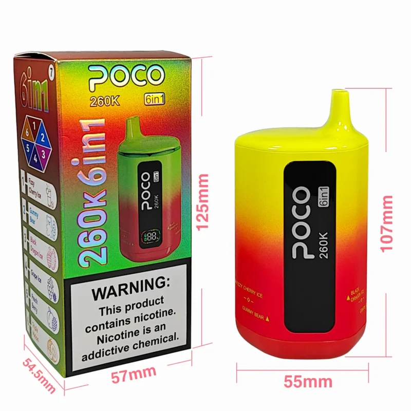 sevape-poco-6-in-1-260k-puffar-engangsvape-produktgalleri-5