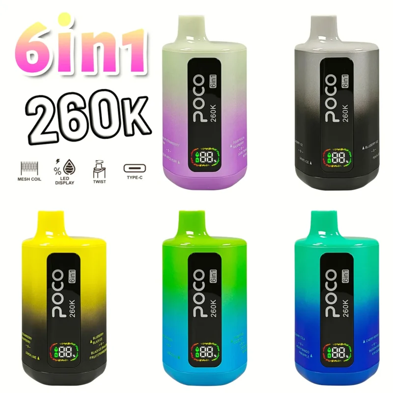 sevape-poco-6-in-1-260k-puffar-engangsvape-produktgalleri-6