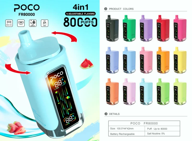 sevape-poco-fr80000-80000-puffar-4-in-1-engangsvape-produktspecifikation-3