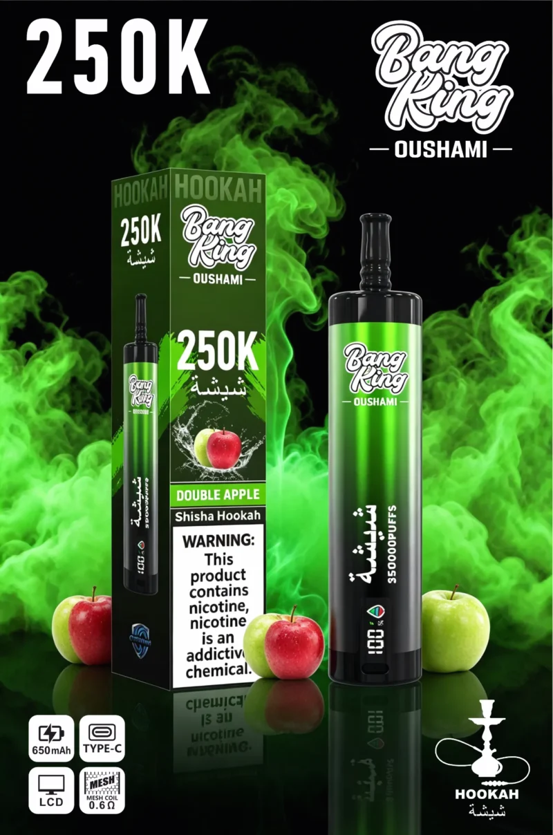 sevape-bang-king-oushami-shisha-hookah-250000-puffar-dubbelappel-smakbild-008