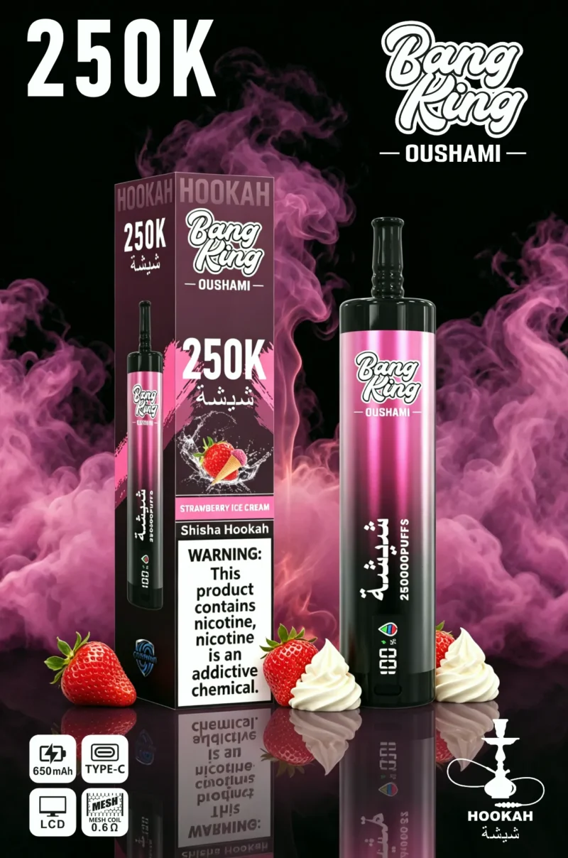 sevape-bang-king-oushami-shisha-hookah-250000-puffar-jordgubbsglass-smakbild-010