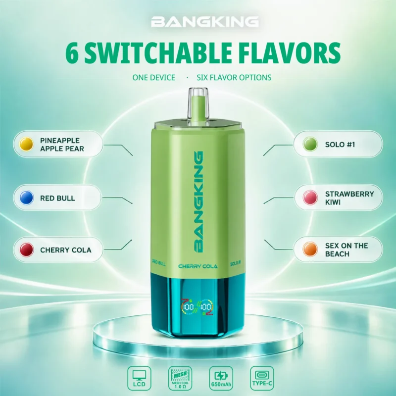 BANGKING SIXER 360K – 6-i-1 Vape med Sex Smaker - Bild 3